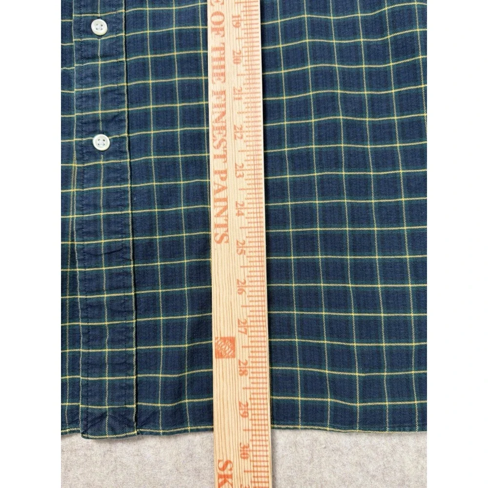 Polo Ralph Lauren Custom Fit Button Down Shirt‎ Mens XL Blue Yellow Long Sleeve